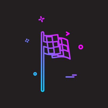 Flag icon design vectorのイラスト素材