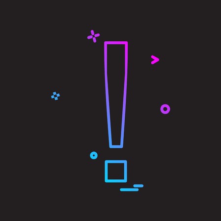 Elimination alert icon design vectorのイラスト素材