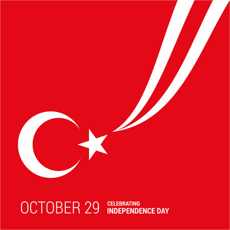 Turkey Independence day design card vectorのイラスト素材