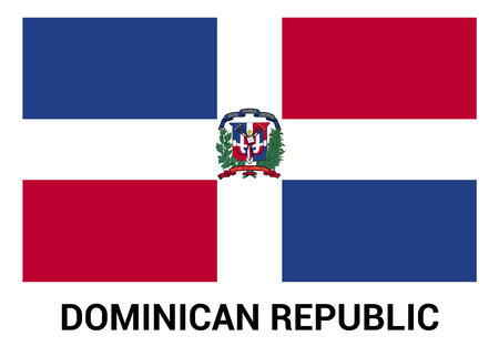 Dominican Republic flag design vectorのイラスト素材