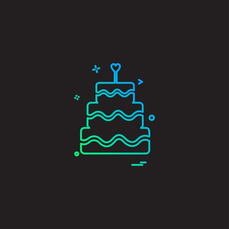 Birthday icon design vectorのイラスト素材