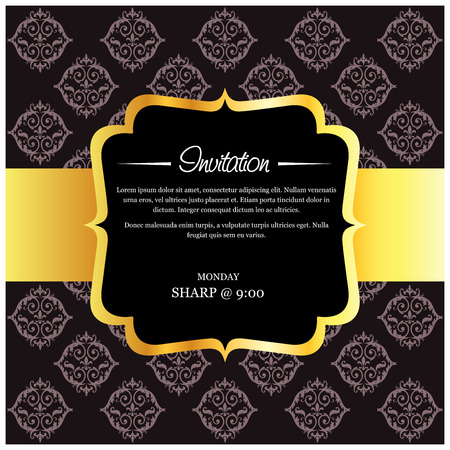 Invitation card with creative design vectorのイラスト素材