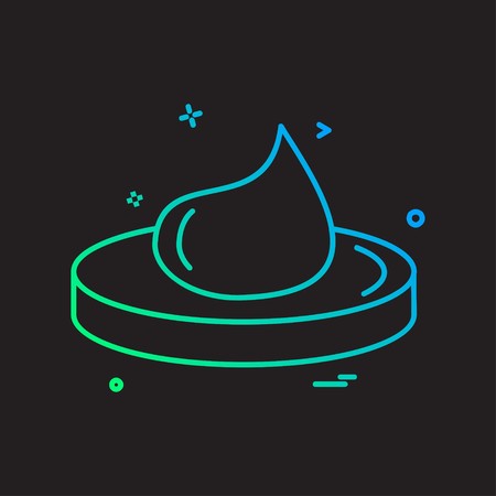 Cream icon design vectorのイラスト素材
