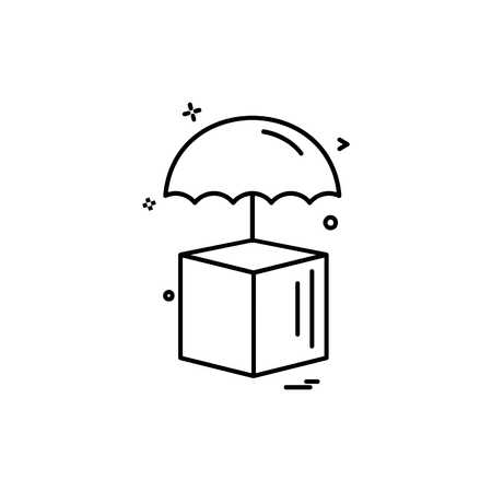 Cube icon design vectorのイラスト素材