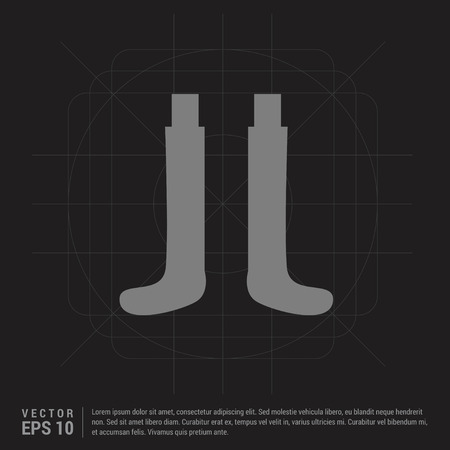 Socks Icon - Black Creative Background - Free vector iconのイラスト素材