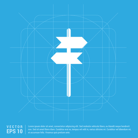 Signpost iconのイラスト素材