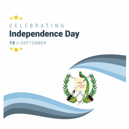 Guatemala Indpendence day design vectorのイラスト素材