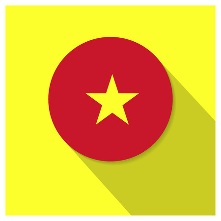 Vietnam flag design vectorのイラスト素材