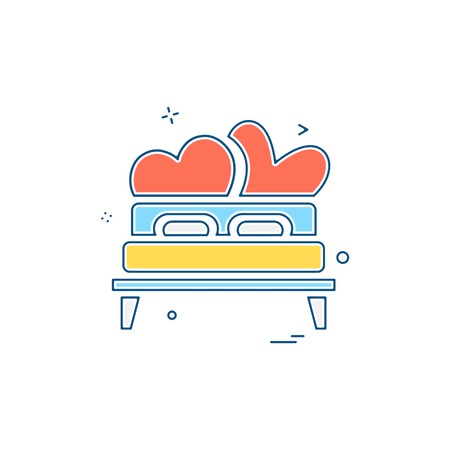 Valentine's day icon design vectorのイラスト素材