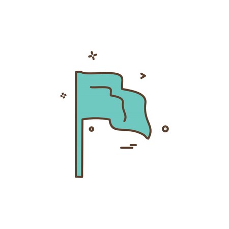 Flag icon design vectorのイラスト素材