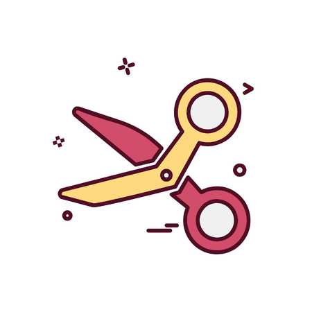 Scissor icon design vectorのイラスト素材