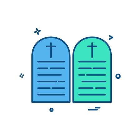 Grave icon design vectorのイラスト素材