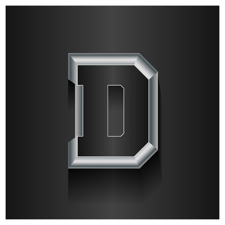 English Alphabets design with dark background vectorのイラスト素材