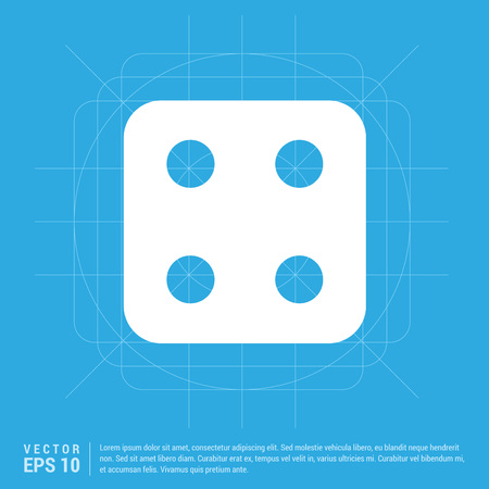 Dice Cube Iconのイラスト素材