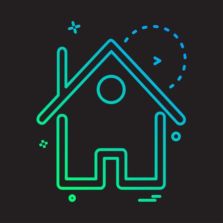 Real Estate icon design vectorのイラスト素材
