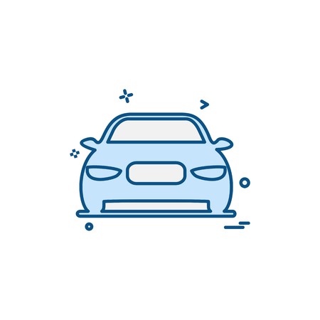 Car Workshop icon design vectorのイラスト素材