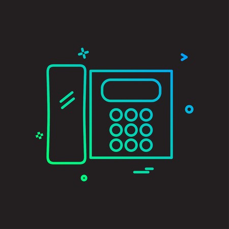 Phone icon design vectorのイラスト素材