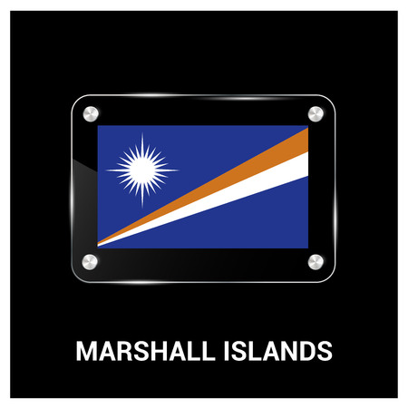 Marshall Islands flag design vectorのイラスト素材