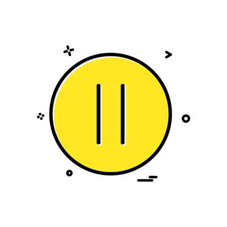 pause icon vector designのイラスト素材