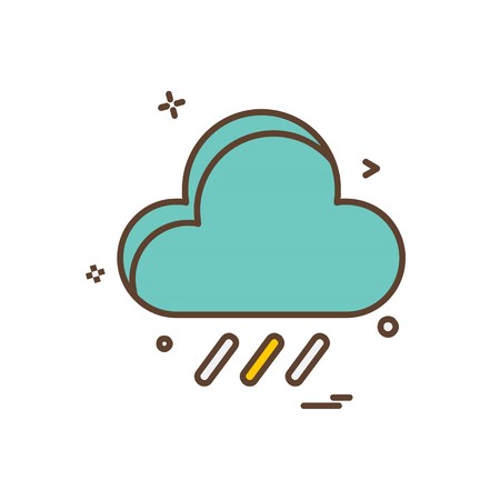 Cloud icon design vectorのイラスト素材