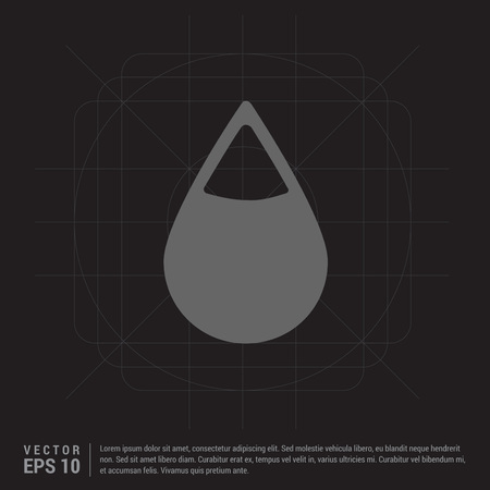 Water Drop Iconのイラスト素材