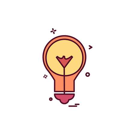 Idea icon design vectorのイラスト素材