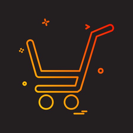 Shopping icon design vectorのイラスト素材