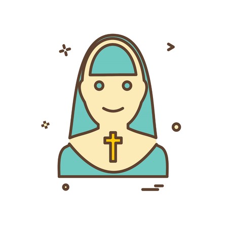 Sister icon design vectorのイラスト素材