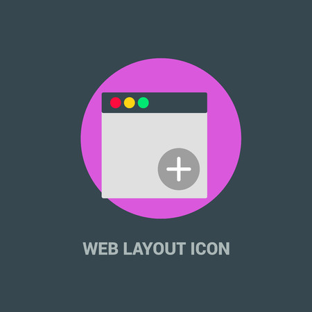 Web layout icon with creative design vectorのイラスト素材