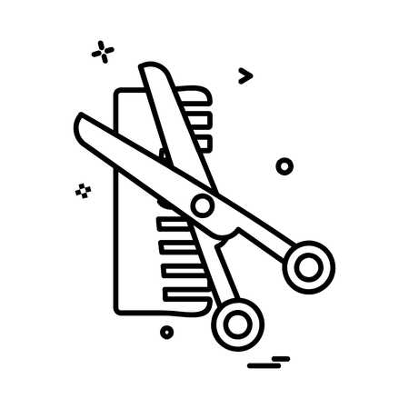 Comb icon design vectorのイラスト素材