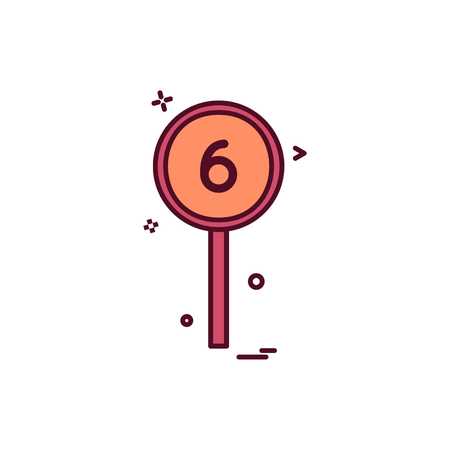 six batsman short cricket icon vector designのイラスト素材