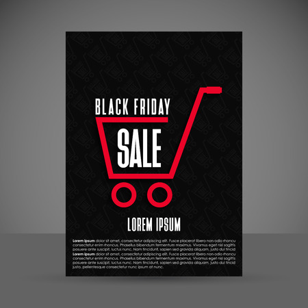 Black Friday sale card design vectorのイラスト素材