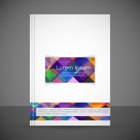 Brochure design with abstract pattern backgroundのイラスト素材