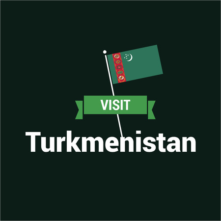 Turkmenistan Independence day design card vectorのイラスト素材