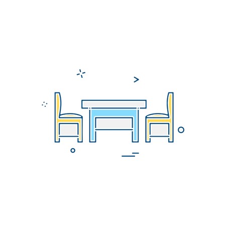 Furniture icon design vectorのイラスト素材