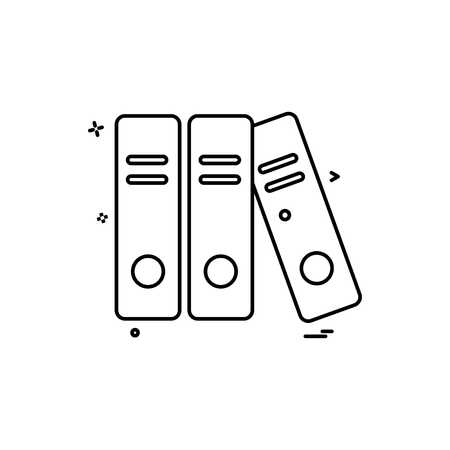 file folder document icon vector designのイラスト素材