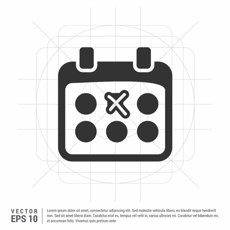 Calendar Iconのイラスト素材