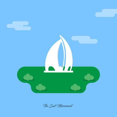 World Famous monuments and landmarks design with light blue background vectorのイラスト素材