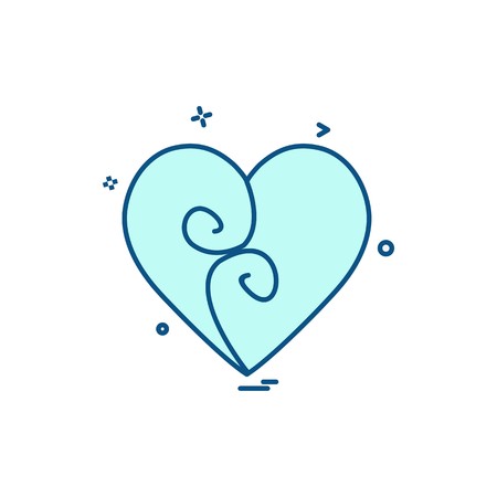 Hearts icon design vectorのイラスト素材