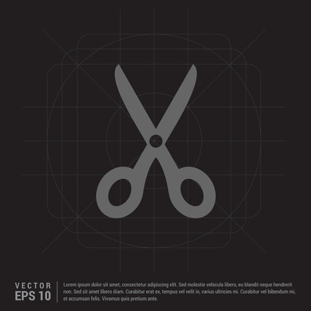 Scissors tool iconのイラスト素材