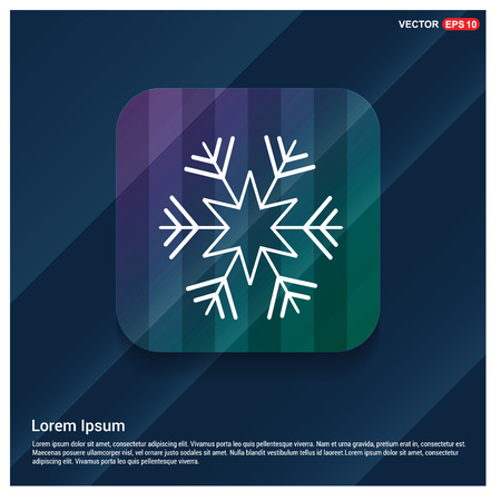 Snow Flake Iconのイラスト素材