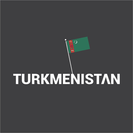 Turkmenistan Independence day design card vectorのイラスト素材