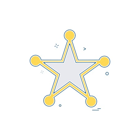 badge police award law icon vector designのイラスト素材