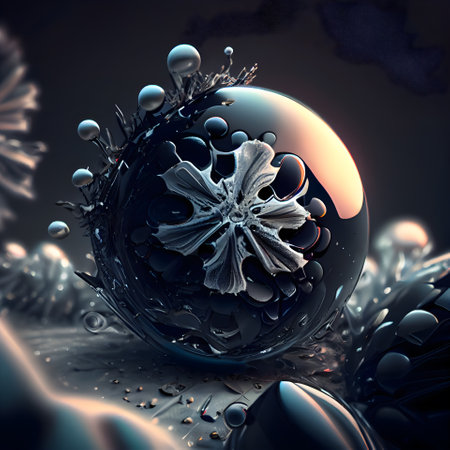 3d abstract computer generated fractal design.Fractals are infinitely complex patterns that are self-similar across different scalesの素材