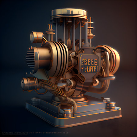 3d render of metal safe with a combination lock on a dark backgroundの素材