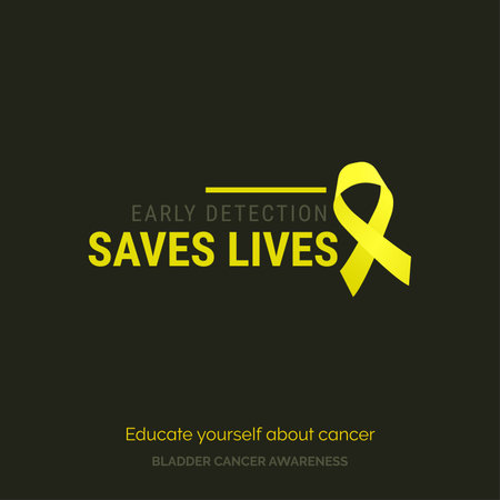 Inspire Action. Save Lives Bladder Cancer Awarenessのイラスト素材