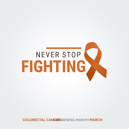 Hope Shines Brightest Colorectal Health Awarenessのイラスト素材