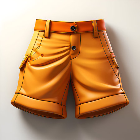 Shorts for men on a white background. 3d illustration.の素材