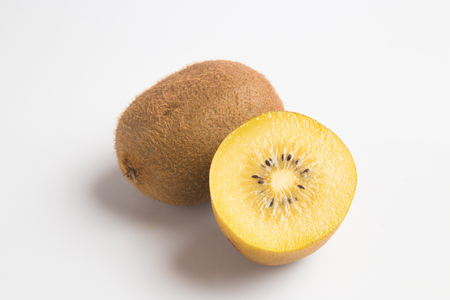 Kiwi  ftuit on the white background.の写真素材