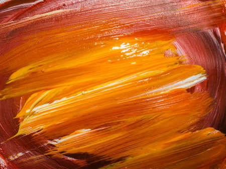 Abstract backdrop photo of oil paint brush strokes on canvas.